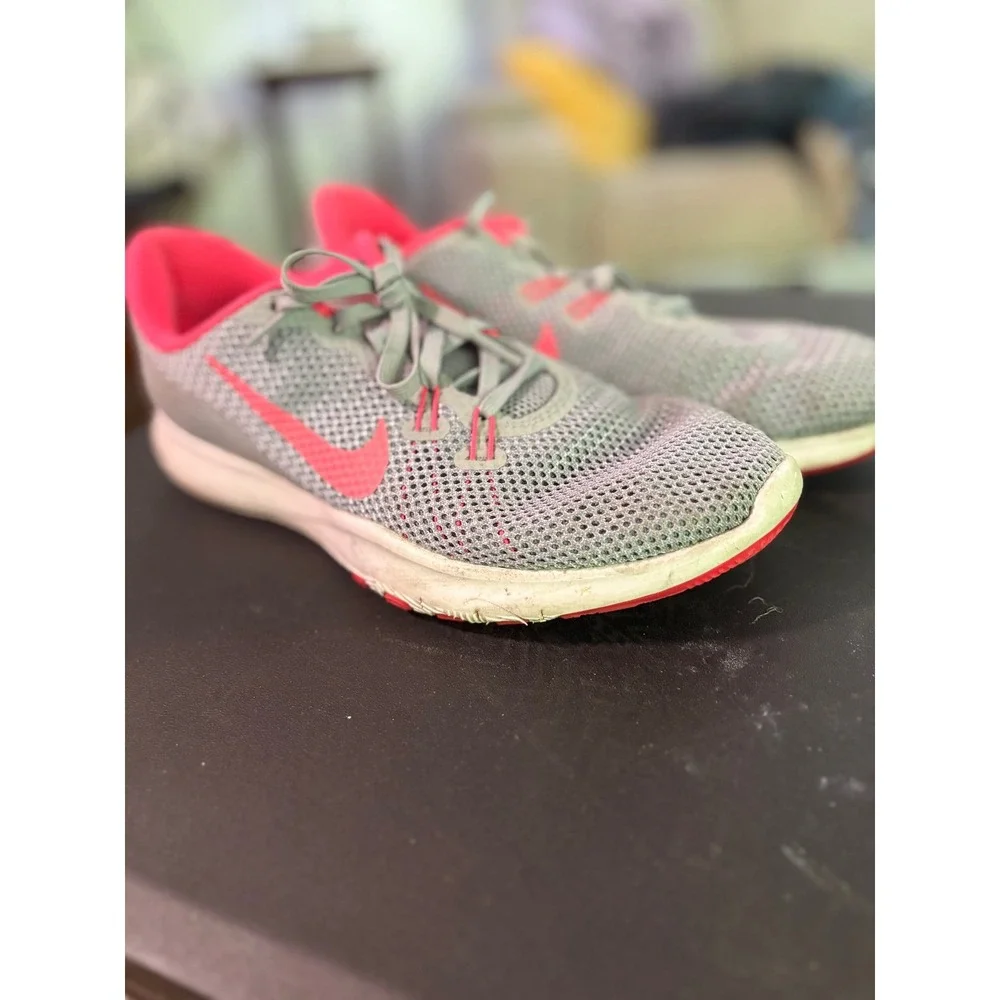 Nike Flex TR 7 Womens Training Shoes Grey Pink 898479-006 Size 9.5